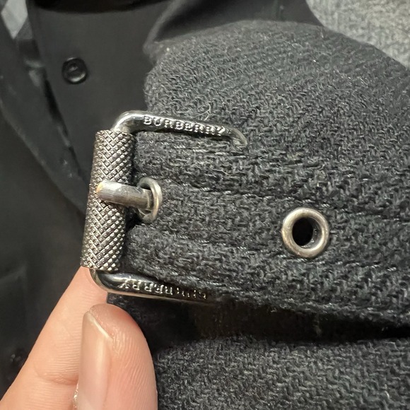 Burberry Brit Women's Rushfield Single Breasted Wool Coat Belted Size US 4 - Picture 16 of 16